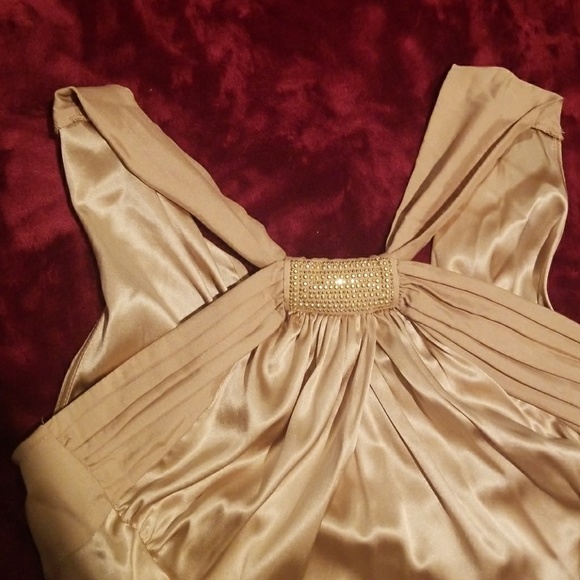 NWT! Cache silk gold top. Size small - Picture 2 of 3